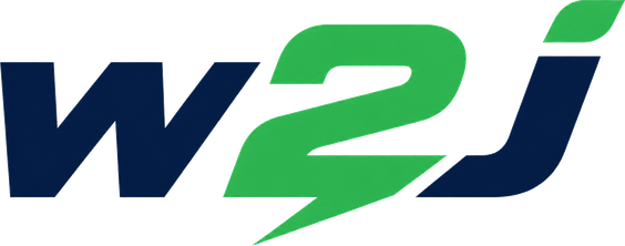 w2j online gaming platform logo